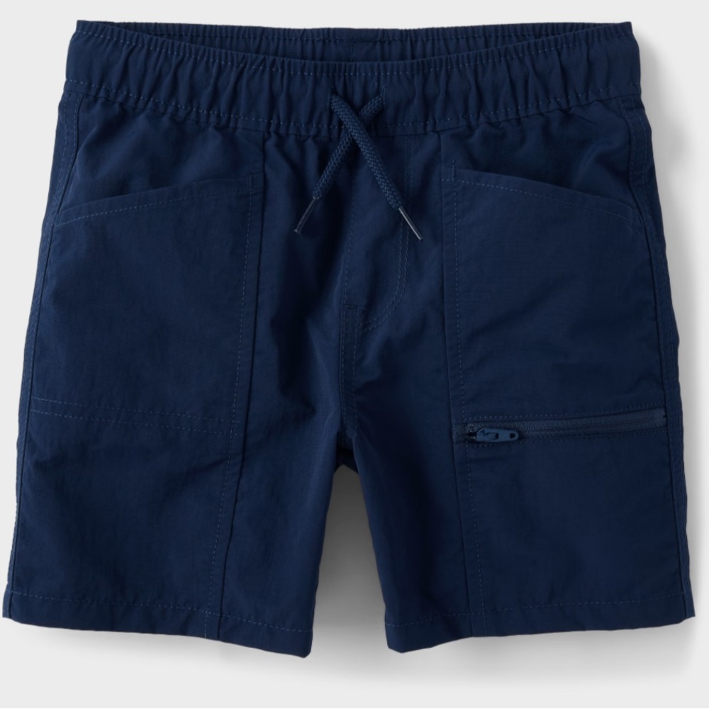 The Children's Place Boy's 8 Navy Blue Nylon Quick-Dry Cargo Shorts